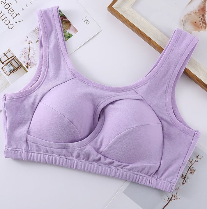 Plus Size Sleep Bra – Wireless, Removable Pads - AmiraMart