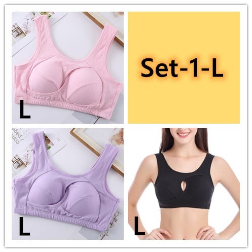 Plus Size Sleep Bra – Wireless, Removable Pads - AmiraMart