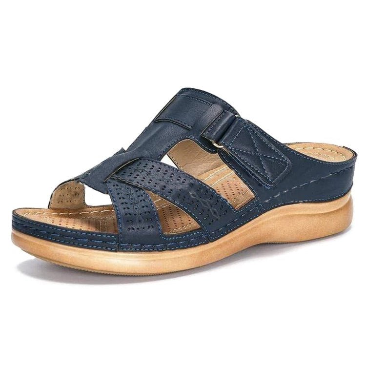 Plus Size Wedge Sandals - AmiraMart