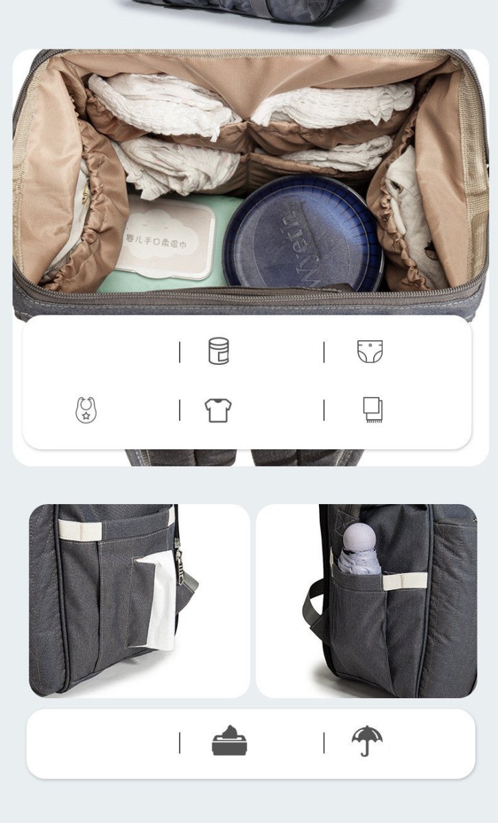 Portable Folding Crib Mummy Bag - AmiraMart