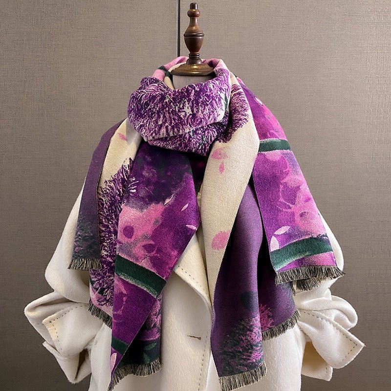 Women's Thick Windproof Shawl - AmiraMart