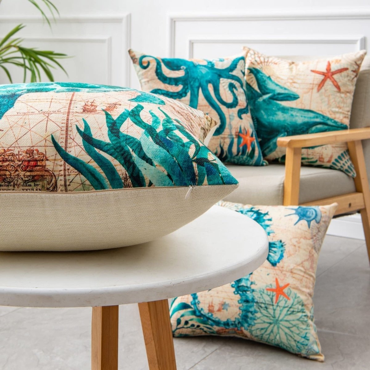 Printed Throw Pillow Cases For Home Decor Sofa Chair Seat - AmiraMart