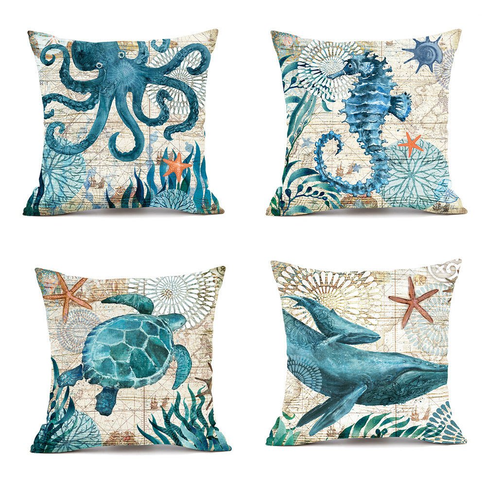 Printed Throw Pillow Cases For Home Decor Sofa Chair Seat - AmiraMart