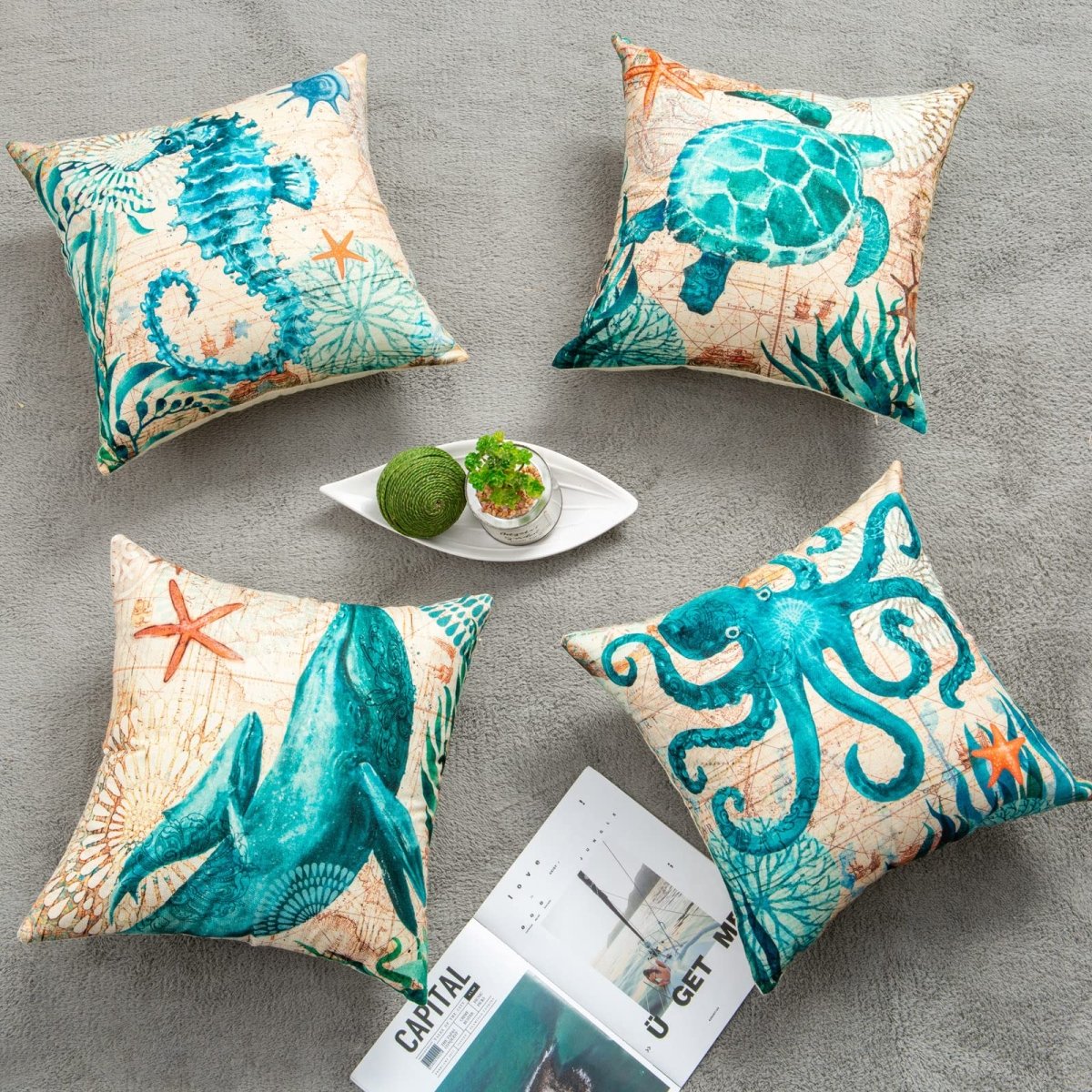 Printed Throw Pillow Cases For Home Decor Sofa Chair Seat - AmiraMart