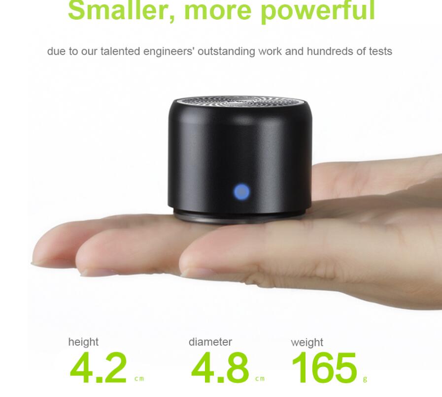 Pro Mini Bluetooth Speaker with Bass Radiator - AmiraMart