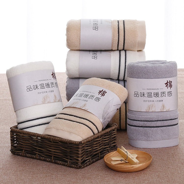 Pure Cotton 32 Strand Double Silk Absorbent Towel - AmiraMart