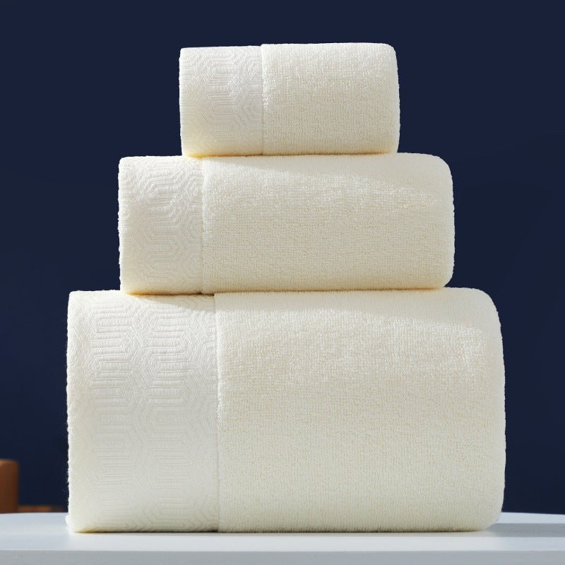 Pure Cotton Towels Three - piece With Hand Bath Towel Class - AmiraMart