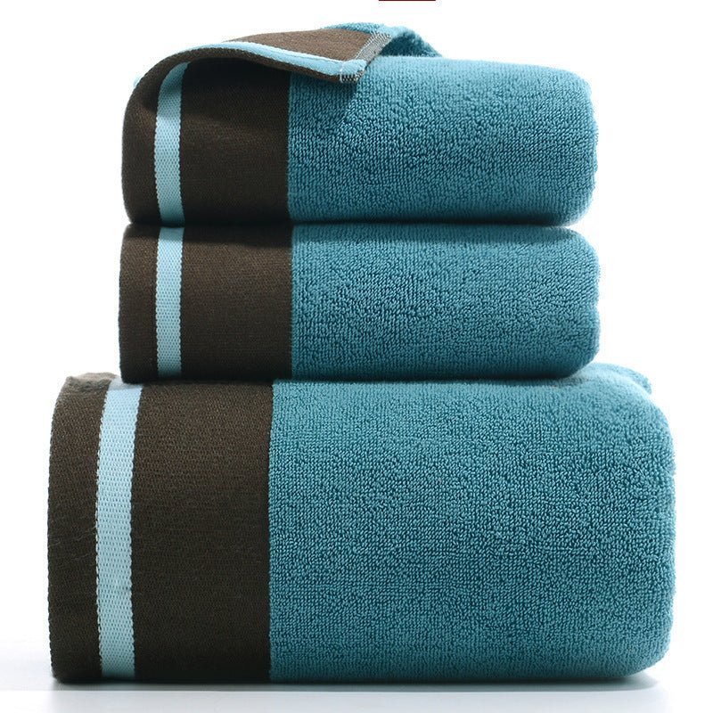 Pure Cotton Towels Three - piece With Hand Bath Towel Class - AmiraMart