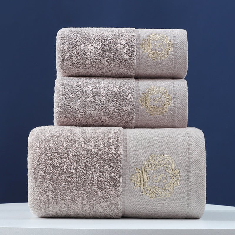 Pure Cotton Towels Three - piece With Hand Bath Towel Class - AmiraMart
