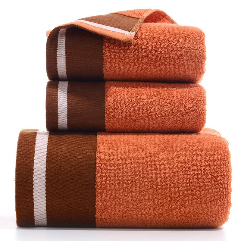 Pure Cotton Towels Three - piece With Hand Bath Towel Class - AmiraMart