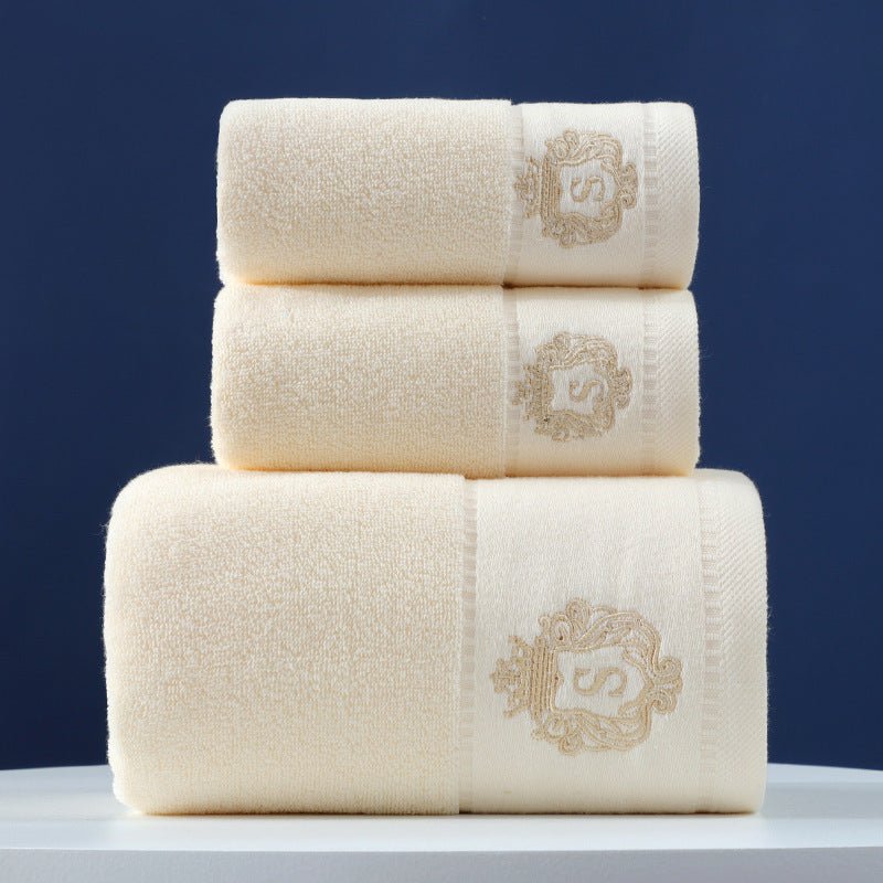 Pure Cotton Towels Three - piece With Hand Bath Towel Class - AmiraMart