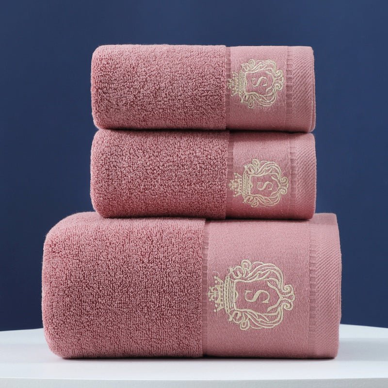 Pure Cotton Towels Three - piece With Hand Bath Towel Class - AmiraMart