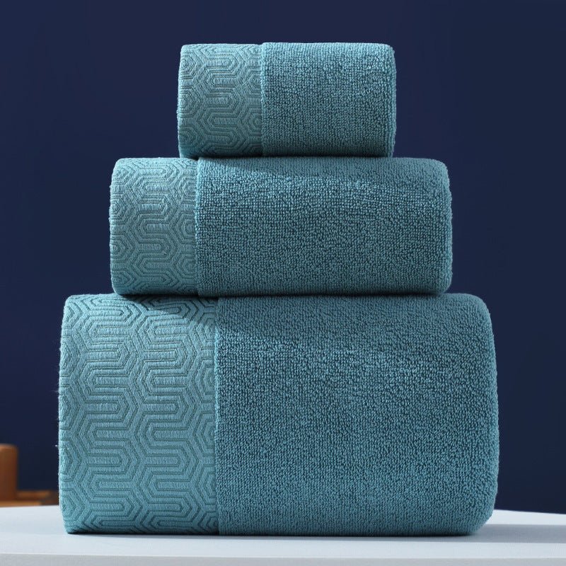 Pure Cotton Towels Three - piece With Hand Bath Towel Class - AmiraMart