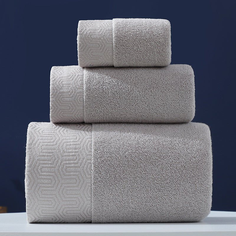 Pure Cotton Towels Three - piece With Hand Bath Towel Class - AmiraMart