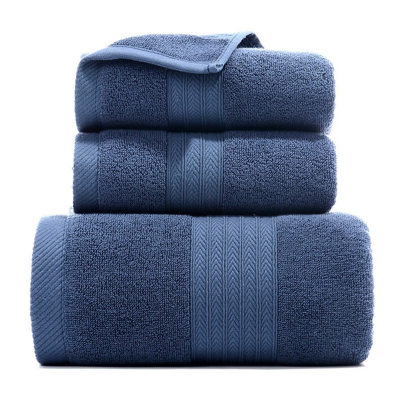 Pure Cotton Towels Three - piece With Hand Bath Towel Class - AmiraMart