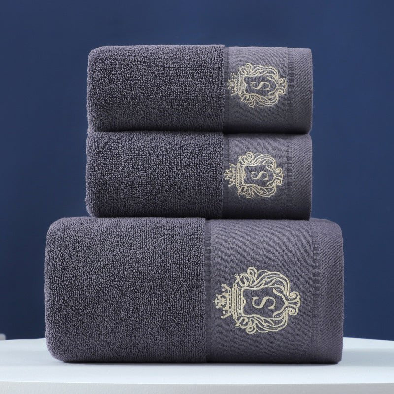 Pure Cotton Towels Three - piece With Hand Bath Towel Class - AmiraMart