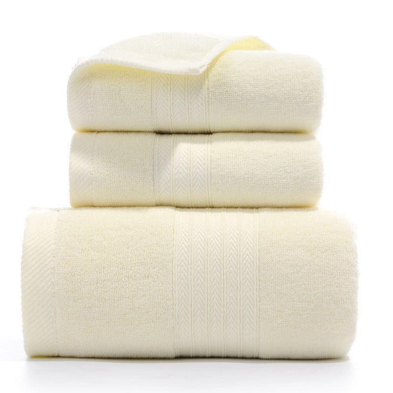 Pure Cotton Towels Three - piece With Hand Bath Towel Class - AmiraMart