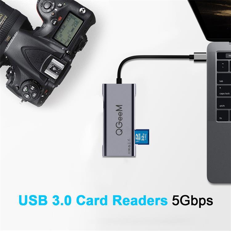QGeeM 7 - in - 1 Type - C Hub – Multi - Port Adapter - AmiraMart