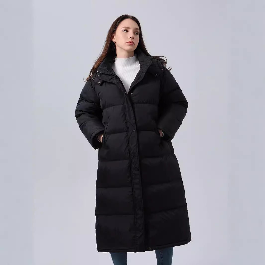 Quilted Plaid Hooded Cotton - padded Coat For Women - AmiraMart