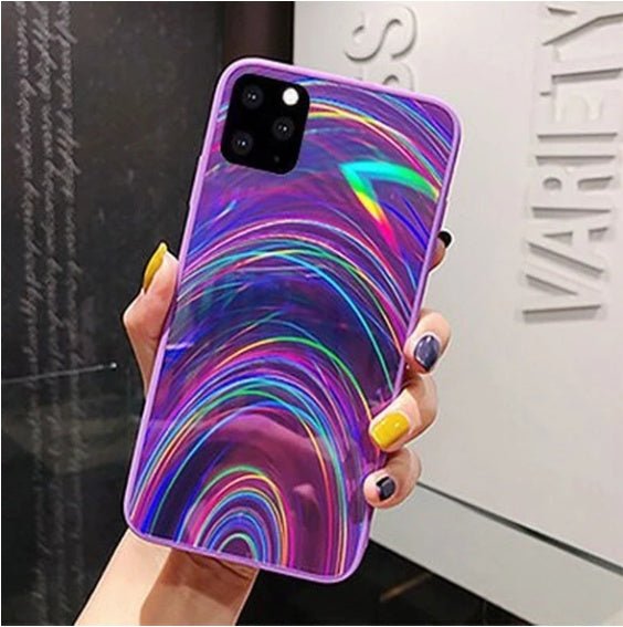 Rainbow Mirror Soft Case Phone Case - AmiraMart