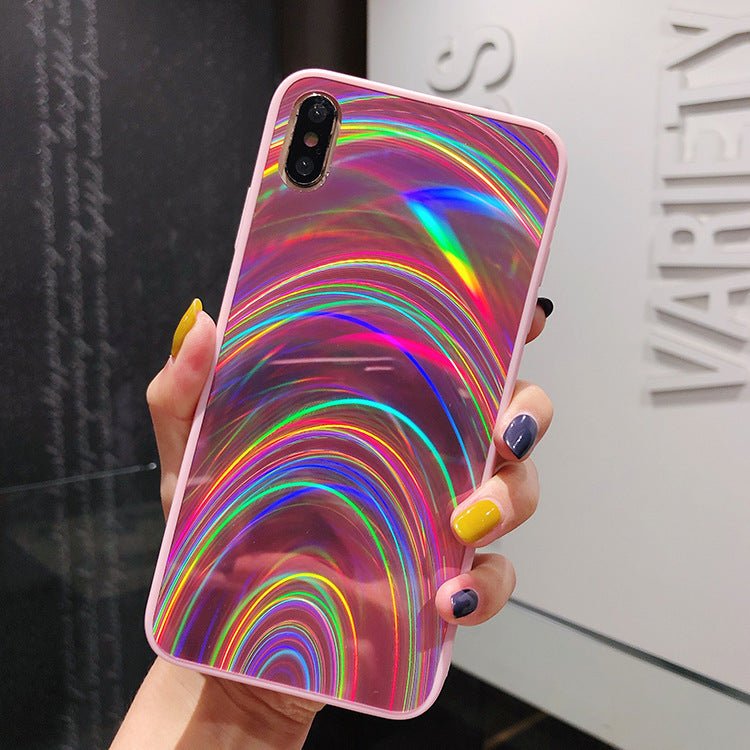 Rainbow Mirror Soft Case Phone Case - AmiraMart