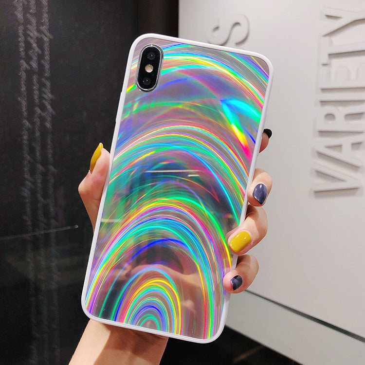 Rainbow Mirror Soft Case Phone Case - AmiraMart