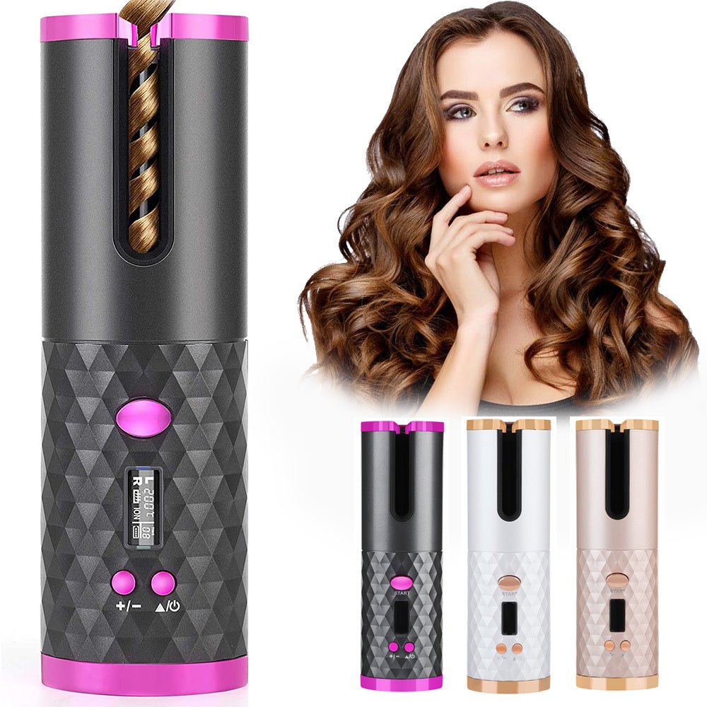 Rechargeable Automatic Hair Curler - AmiraMart