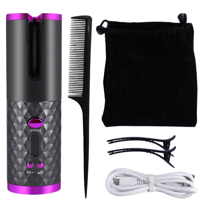 Rechargeable Automatic Hair Curler - AmiraMart