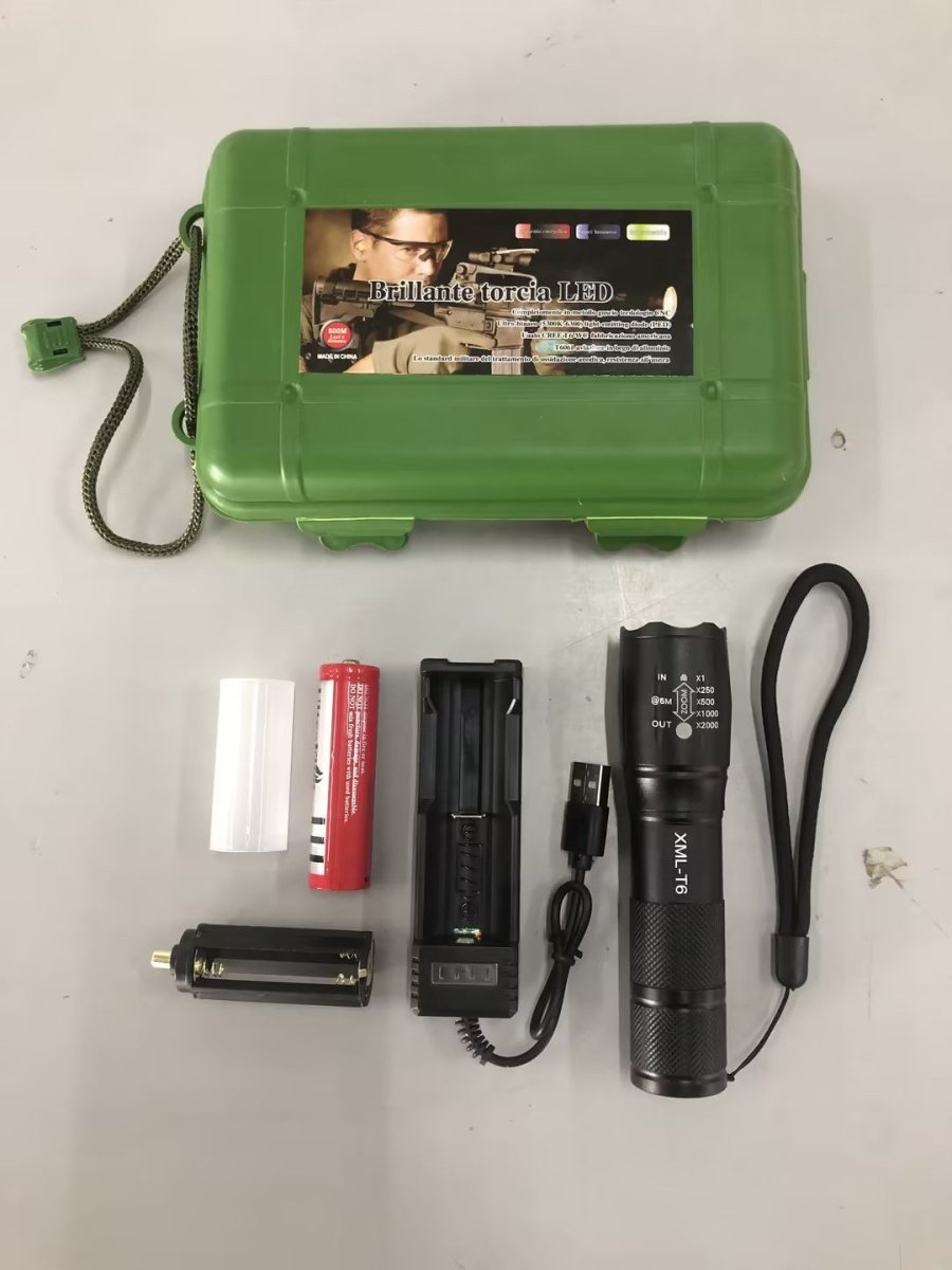 Rechargeable Super Bright Tactical Flashlight - AmiraMart