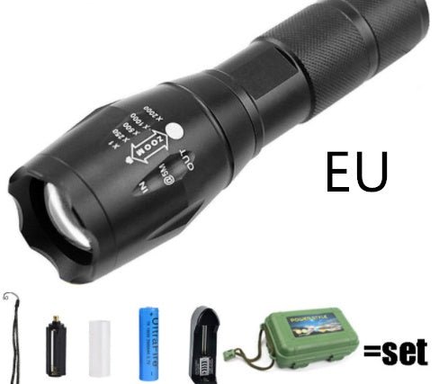 Rechargeable Super Bright Tactical Flashlight - AmiraMart