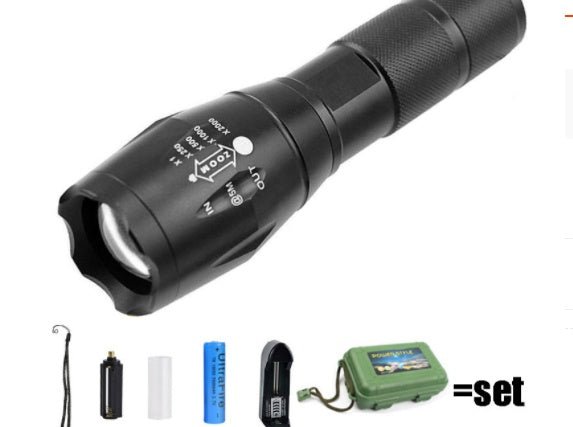 Rechargeable Super Bright Tactical Flashlight - AmiraMart