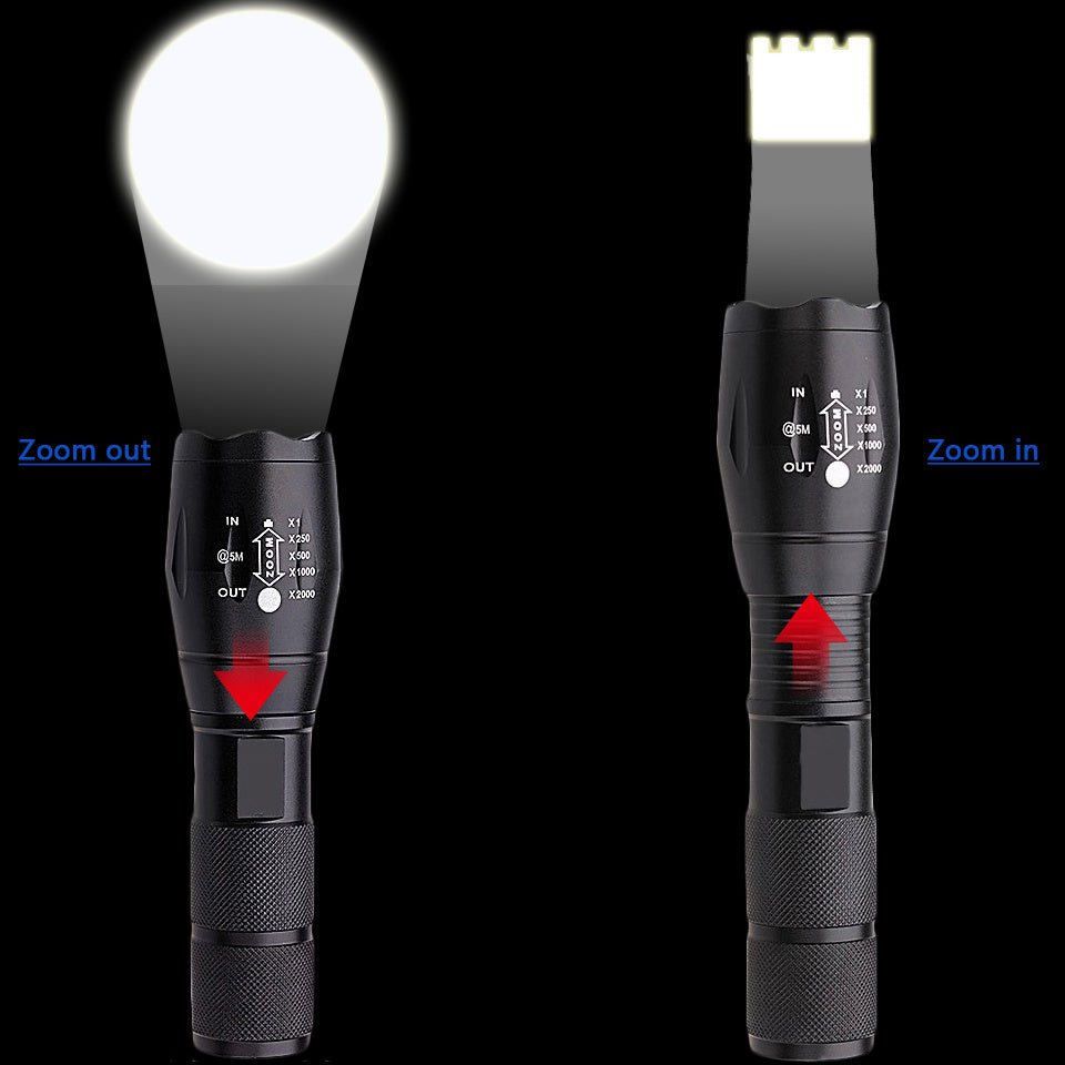 Rechargeable Super Bright Tactical Flashlight - AmiraMart