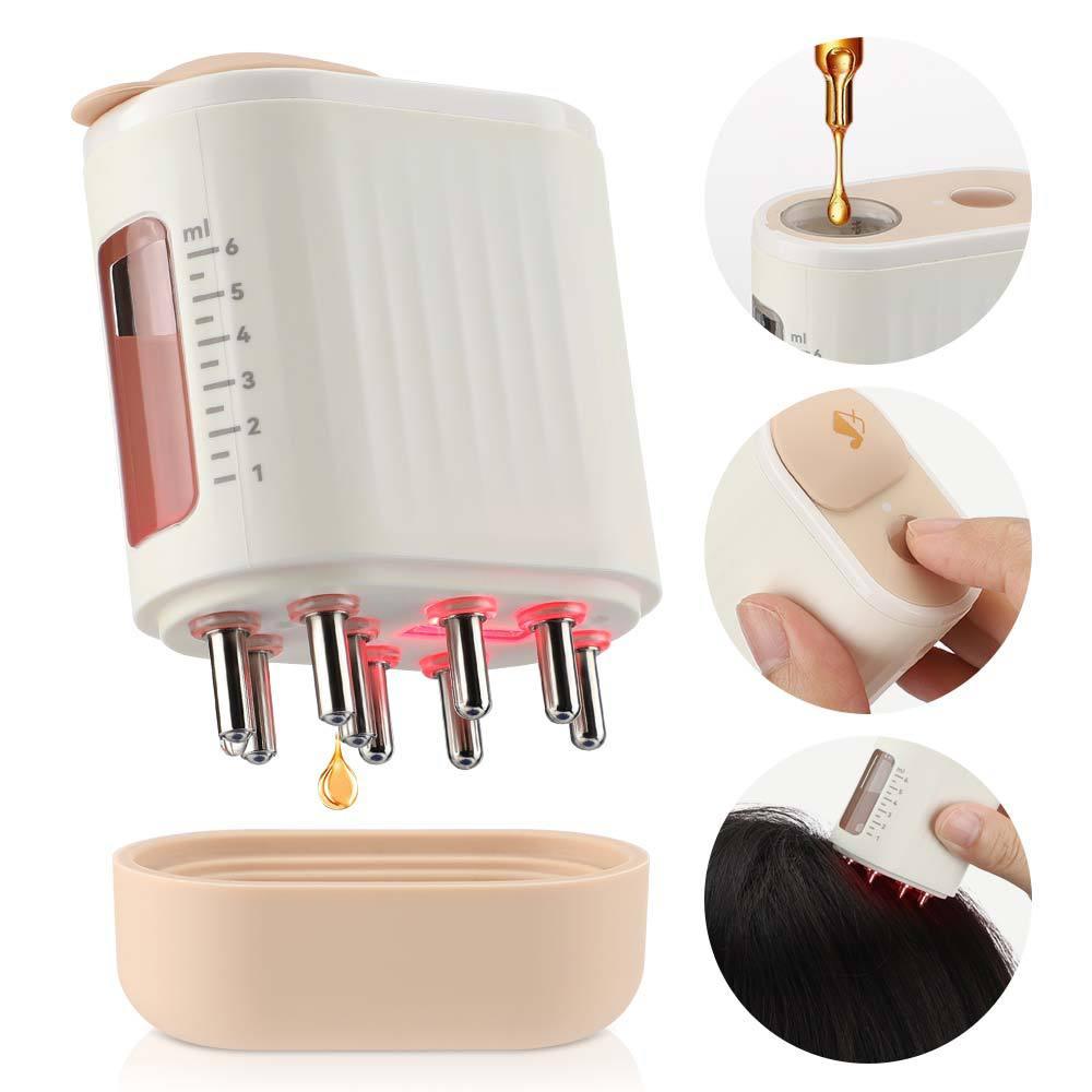 Red Light Vibration Massage Comb Scalp - AmiraMart