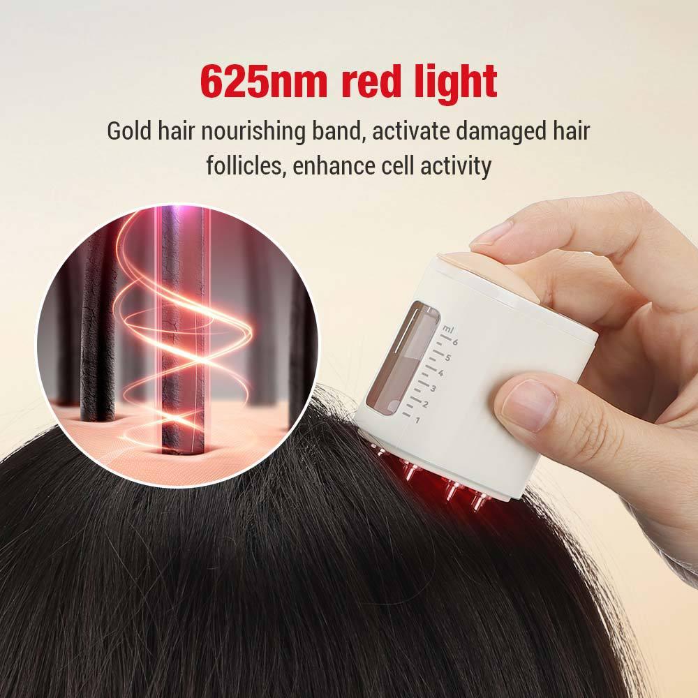 Red Light Vibration Massage Comb Scalp - AmiraMart