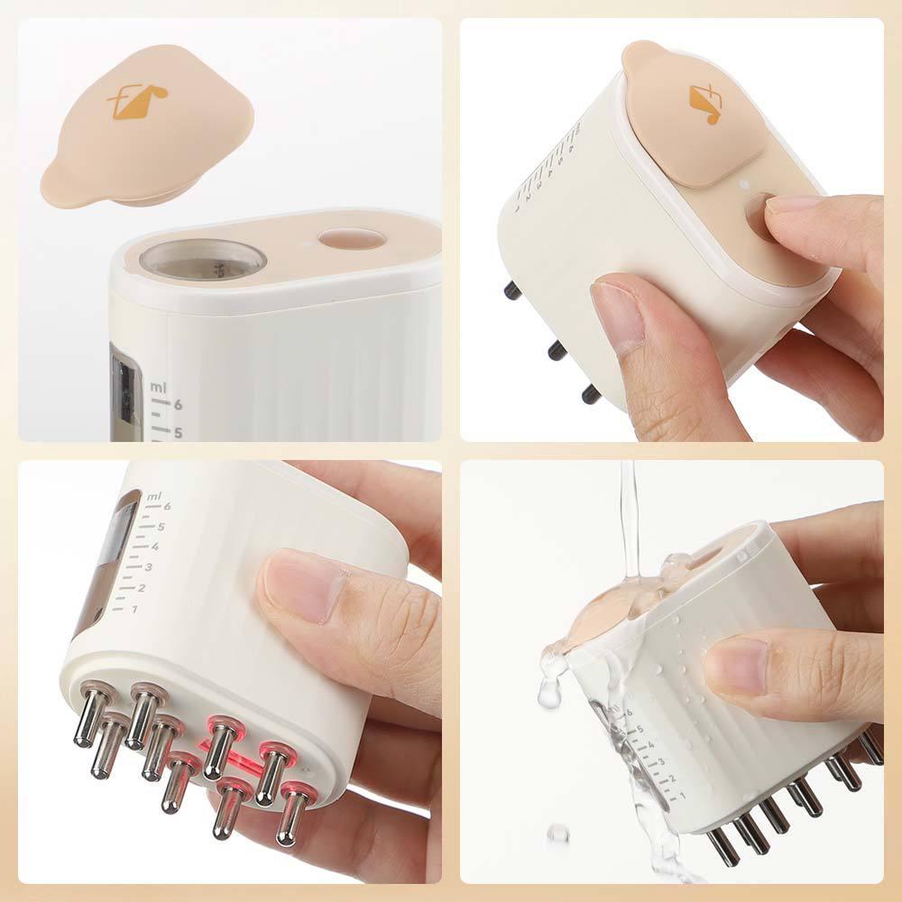 Red Light Vibration Massage Comb Scalp - AmiraMart