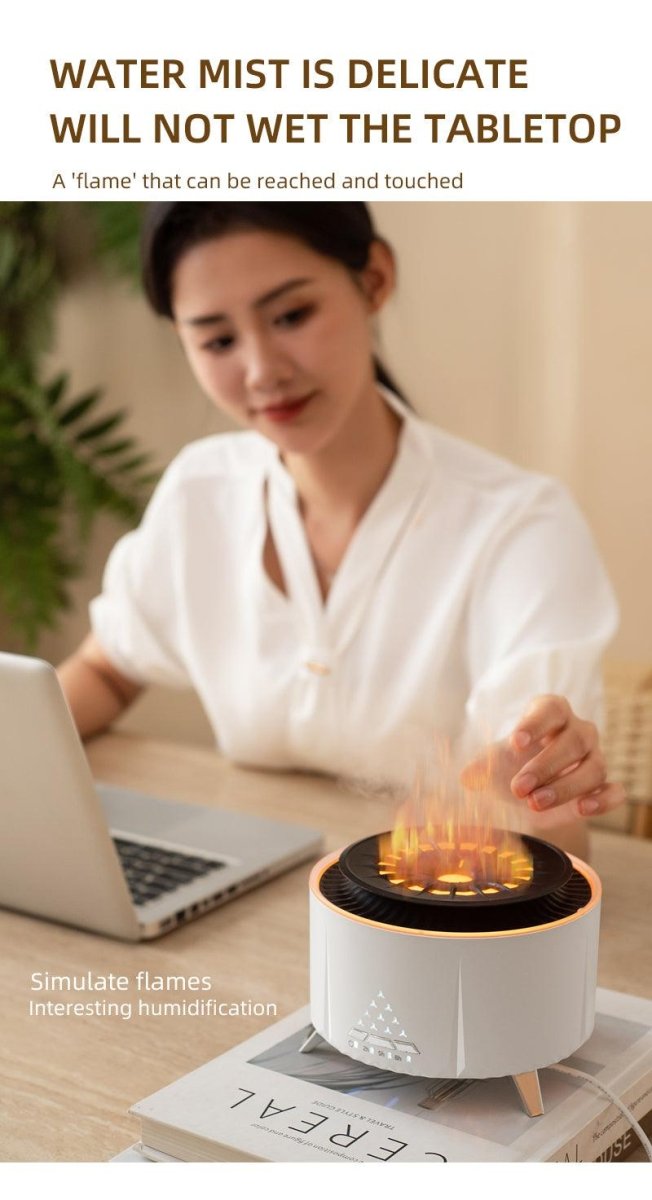 Remote Control Volcano Humidifier Diffuser - AmiraMart