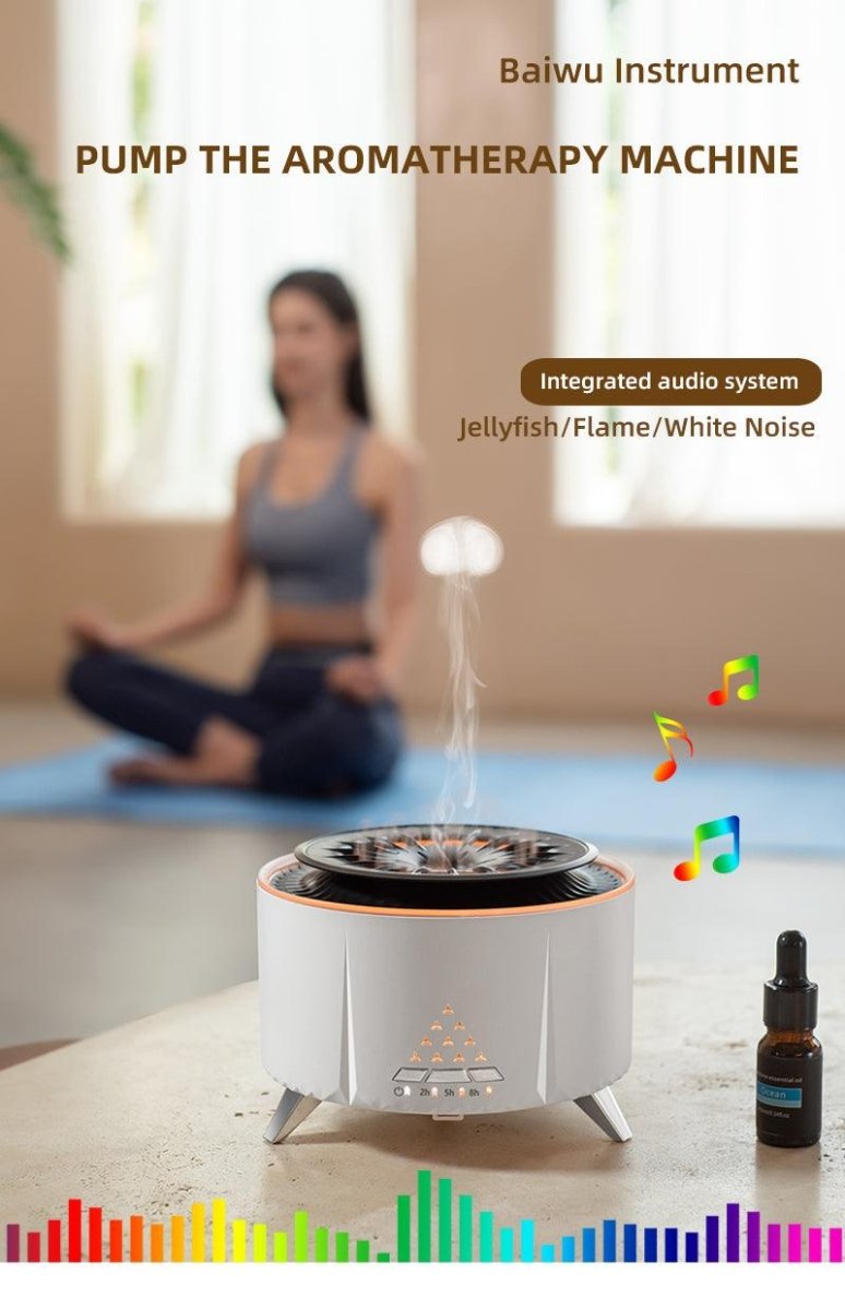 Remote Control Volcano Humidifier Diffuser - AmiraMart