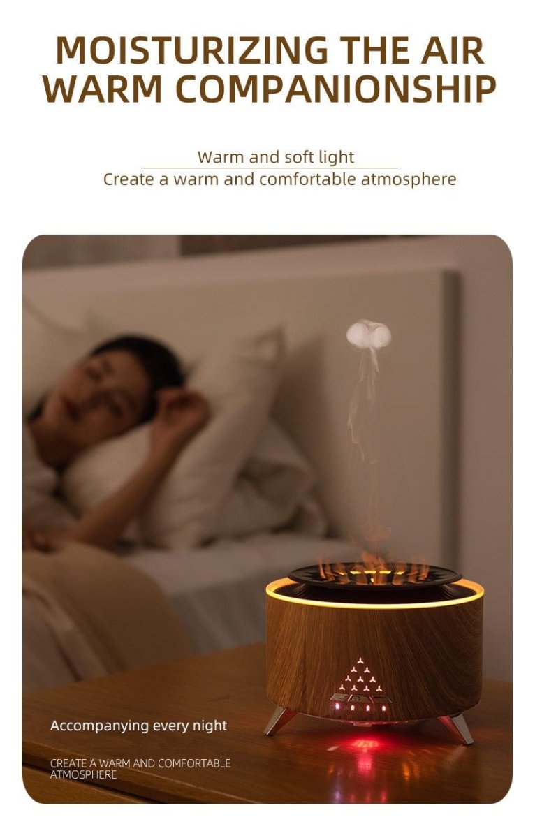 Remote Control Volcano Humidifier Diffuser - AmiraMart