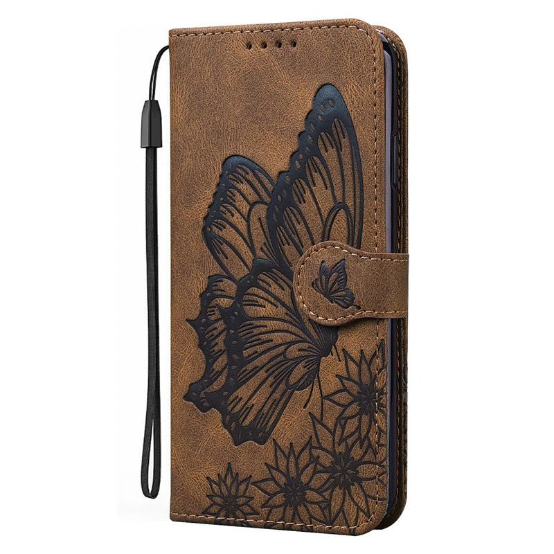 Retro Bowknot Embossed Leather Phone Case - AmiraMart
