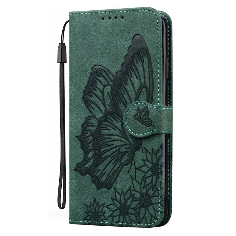 Retro Bowknot Embossed Leather Phone Case - AmiraMart