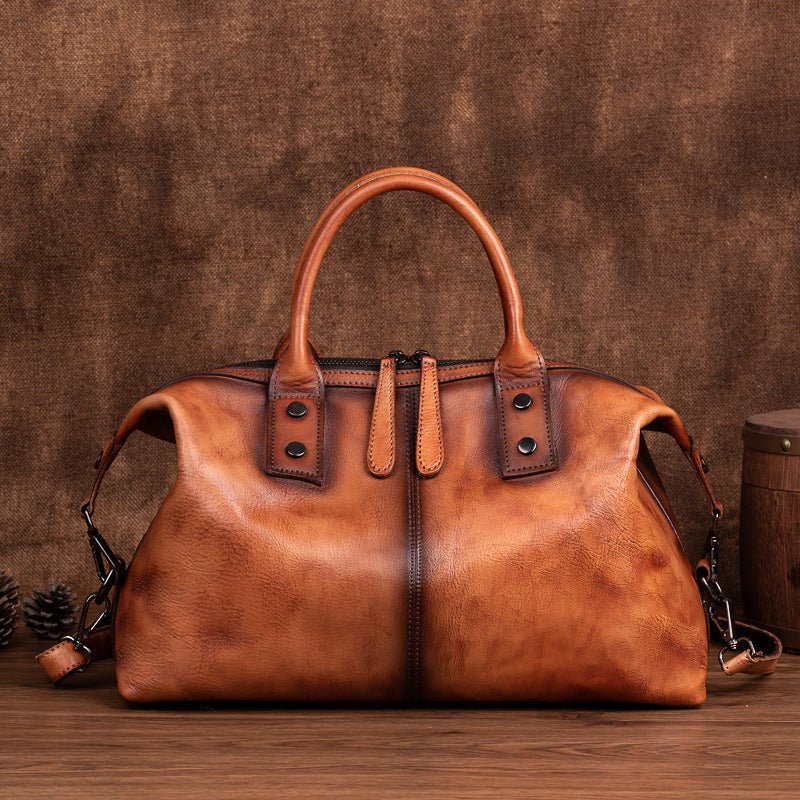 Retro Cowhide Ladies Handbag - AmiraMart