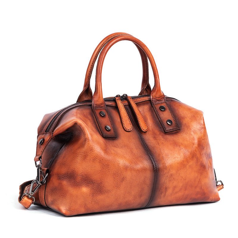 Retro Cowhide Ladies Handbag - AmiraMart