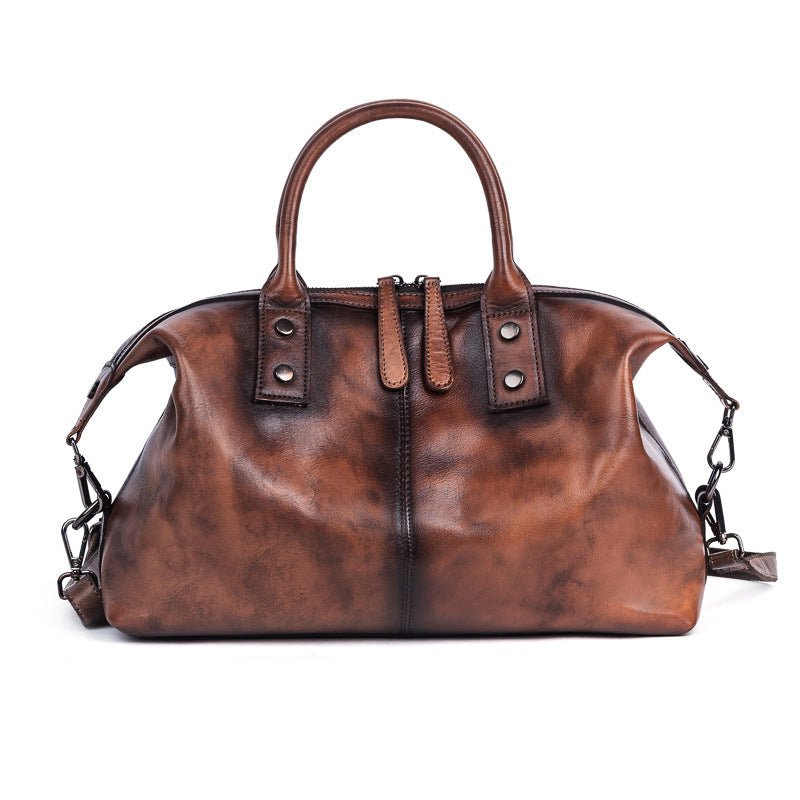 Retro Cowhide Ladies Handbag - AmiraMart