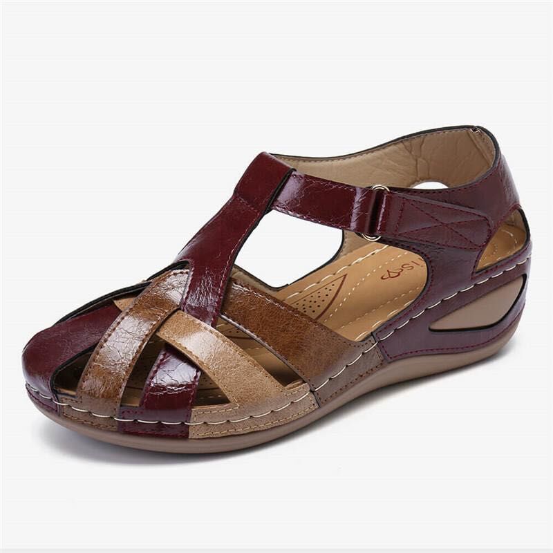 Retro Wedge Sandals - AmiraMart
