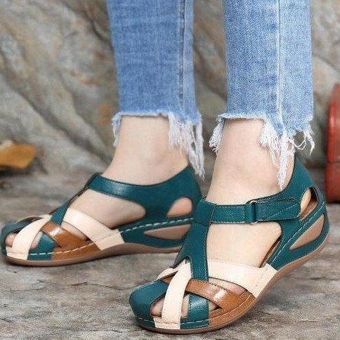 Retro Wedge Sandals - AmiraMart