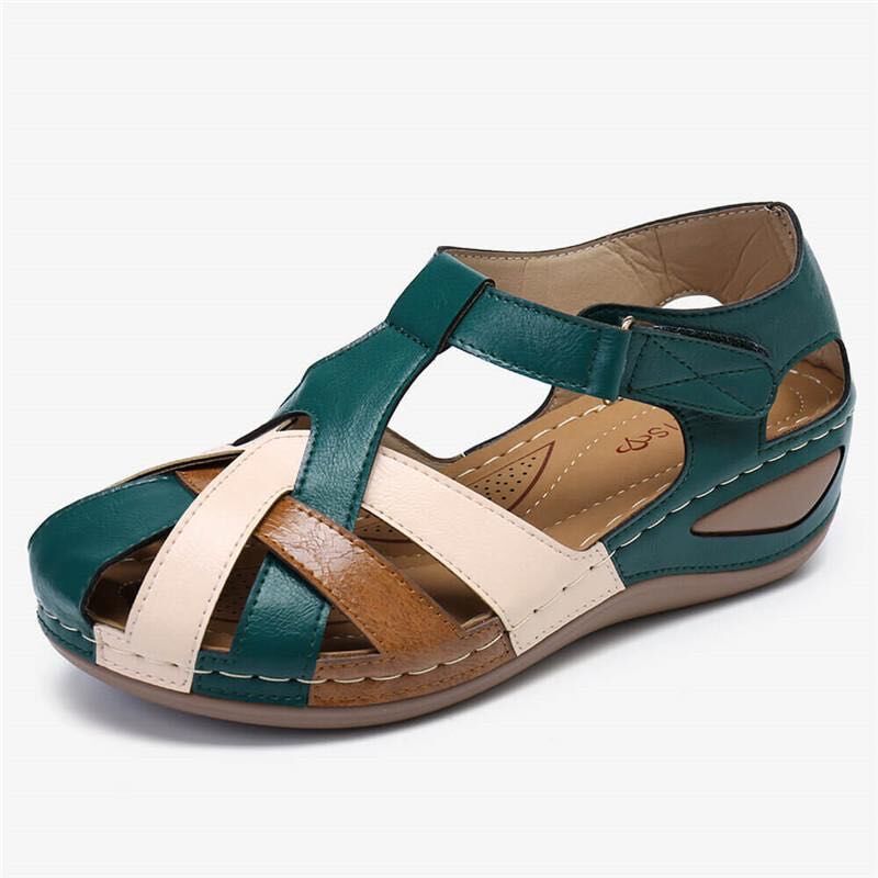 Retro Wedge Sandals - AmiraMart