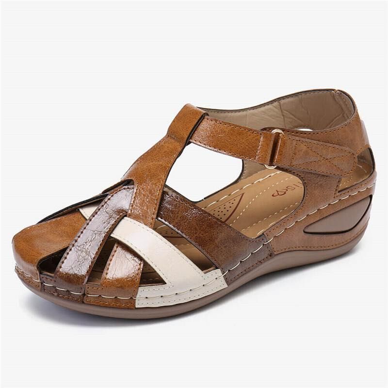 Retro Wedge Sandals - AmiraMart