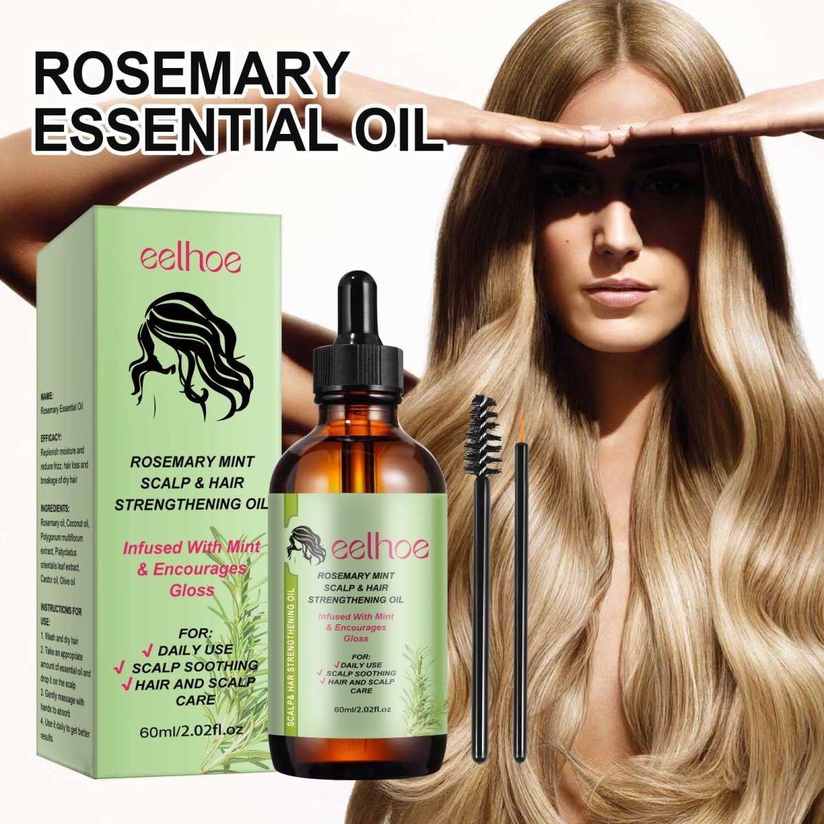 Rosemary Hair Oil – Repair Damage & Boost Growth - AmiraMart