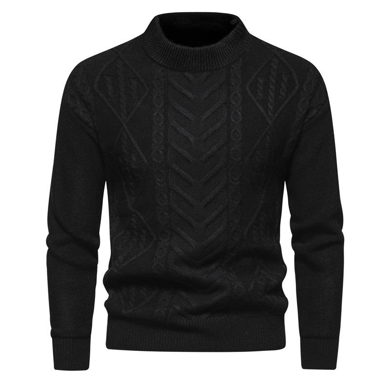 Round Neck Men's Knitwear Sweater - AmiraMart