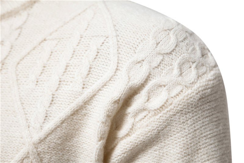 Round Neck Men's Knitwear Sweater - AmiraMart